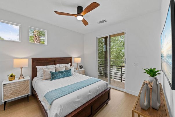 Bedroom, Interior, Wood Texture Flooring