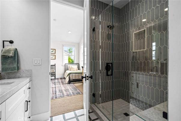 Bathroom, Bedroom, Glass Shower, Interior, Recessed Lighting