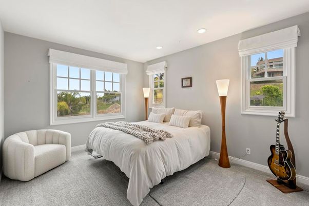 Bedroom, Interior, Recessed Lighting