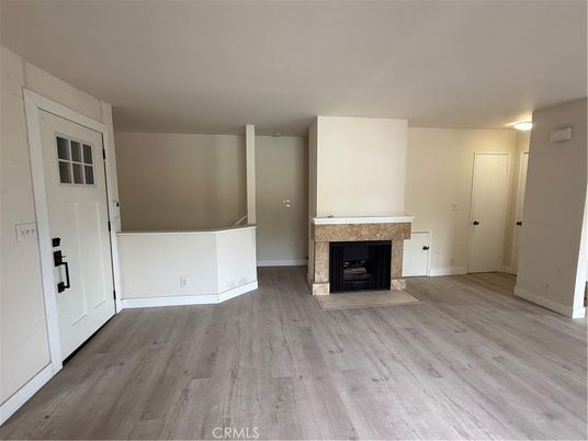 Empty room, Fireplace, Interior, Wood Texture Flooring