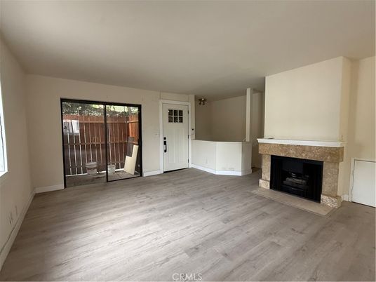 Empty room, Fireplace, Interior, Wood Texture Flooring