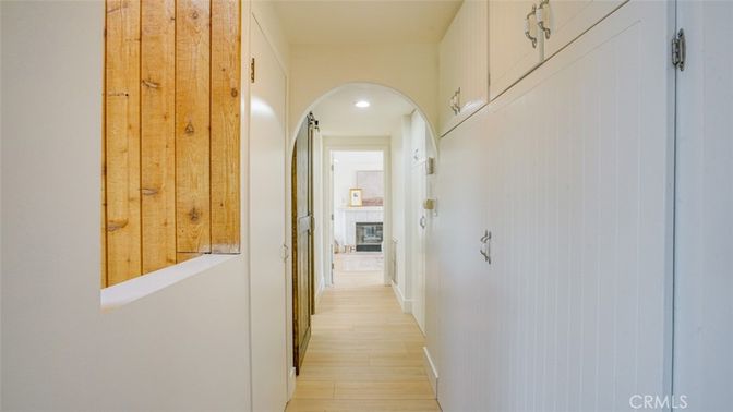 Fireplace, Interior, Recessed Lighting, Wood Texture Flooring