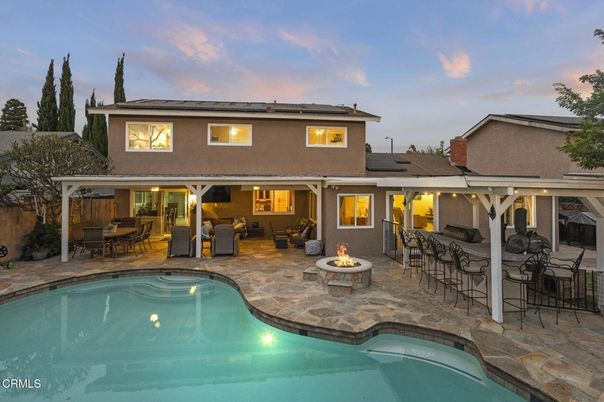 Exterior, Pool, Solar Panels
