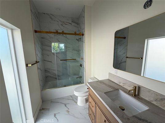 Bathroom, Glass Shower, Interior, Marble, Marble Walls