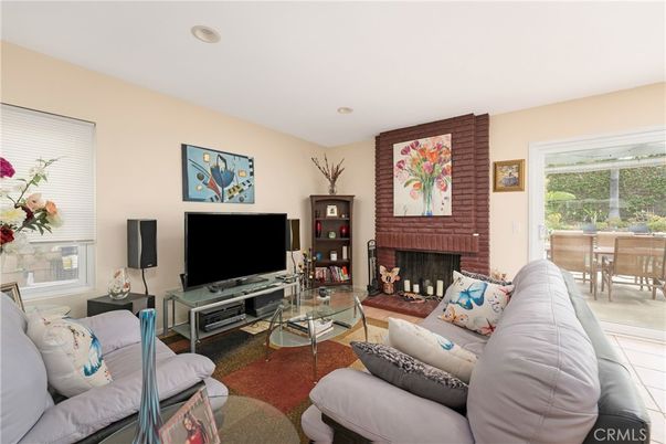 Dining room, Fireplace, Interior, Living room, Recessed Lighting