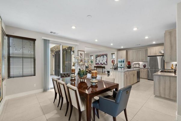 Dining room, Interior, Kitchen, Recessed Lighting, Stainless Steel Appliances