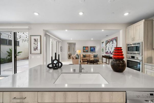 Interior, Kitchen, Living room, Recessed Lighting, Stainless Steel Appliances