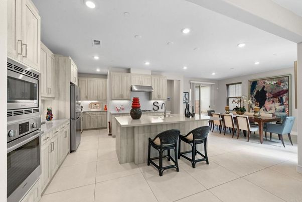 Dining room, Interior, Kitchen, Recessed Lighting, Stainless Steel Appliances
