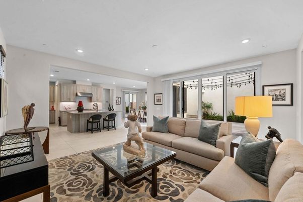 Dining room, Interior, Kitchen, Living room, Recessed Lighting