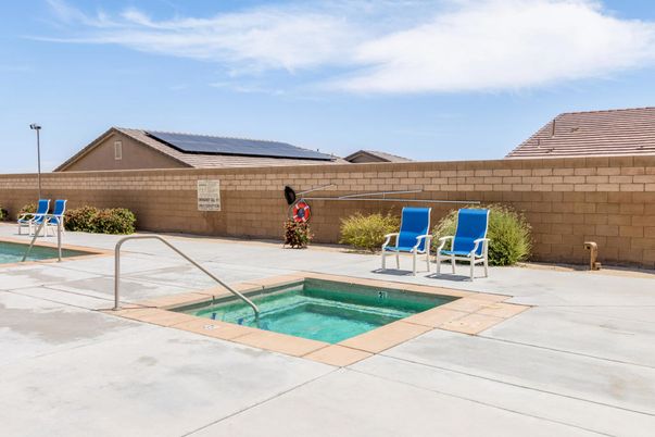 Exterior, Pool, Solar Panels
