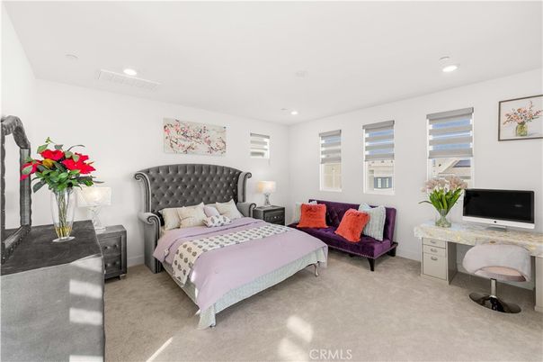 Bedroom, Interior, Recessed Lighting