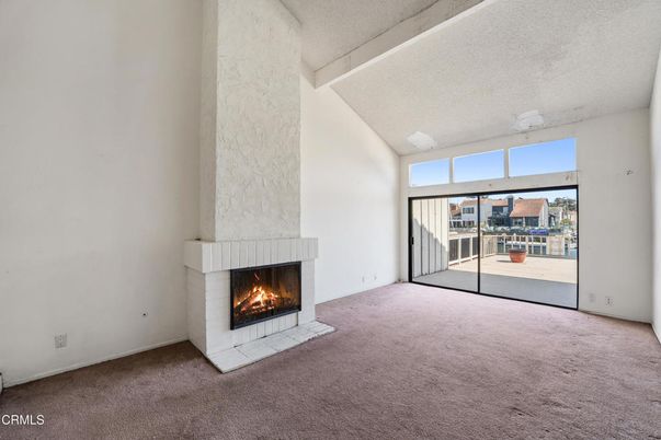 Empty room, Fireplace, Interior