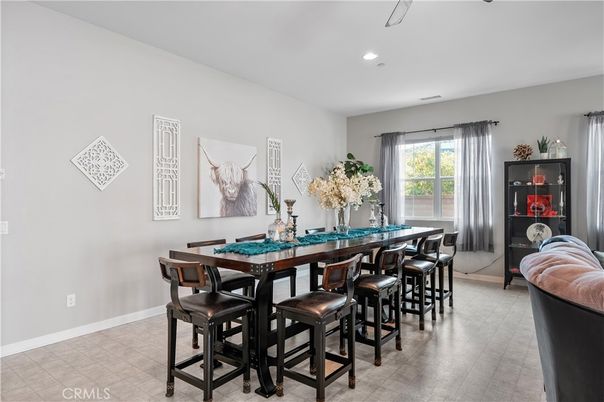 Dining room, Interior, Recessed Lighting