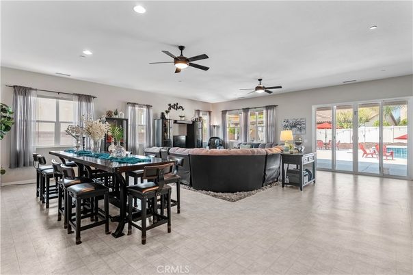 Dining room, Interior, Living room, Recessed Lighting