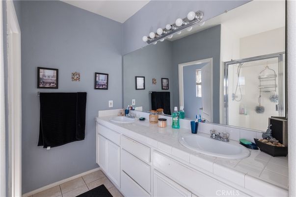 Bathroom, Dual Sink Vanities, Interior, Tile Countertops