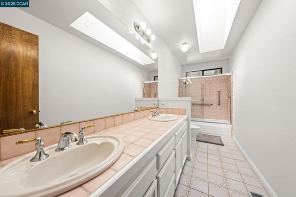 Bathroom, Dual Sink Vanities, Interior, Marble, Tile Countertops