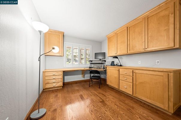 Home Office, Interior, Wood Texture Flooring