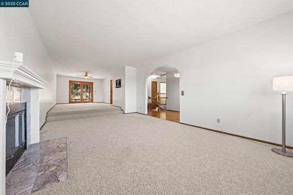 Empty room, Fireplace, Interior