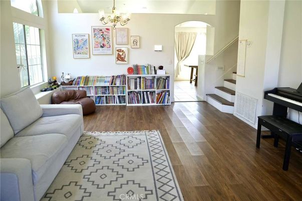 Chandelier, Interior, Living room, Piano, Wood Texture Flooring
