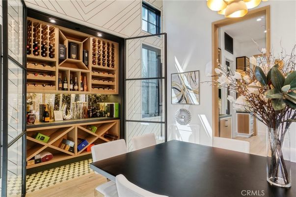 Dining room, Interior, Wine Storage, Wood Texture Flooring
