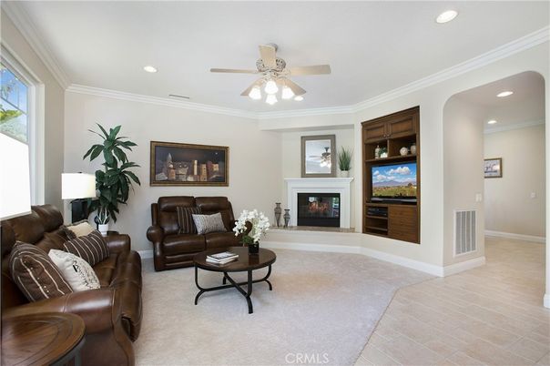 Fireplace, Interior, Living room, Recessed Lighting