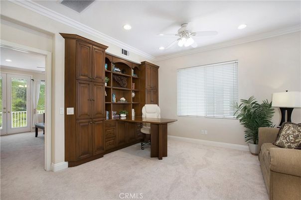 Home Office, Interior, Recessed Lighting