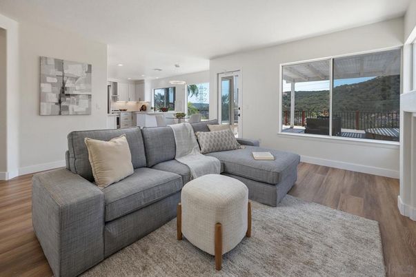 Dining room, Interior, Kitchen, Living room, Pendant Lights, Recessed Lighting, Wood Texture Flooring