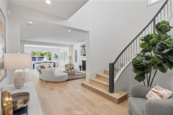 Fireplace, Interior, Living room, Pendant Lights, Recessed Lighting, Wood Texture Flooring