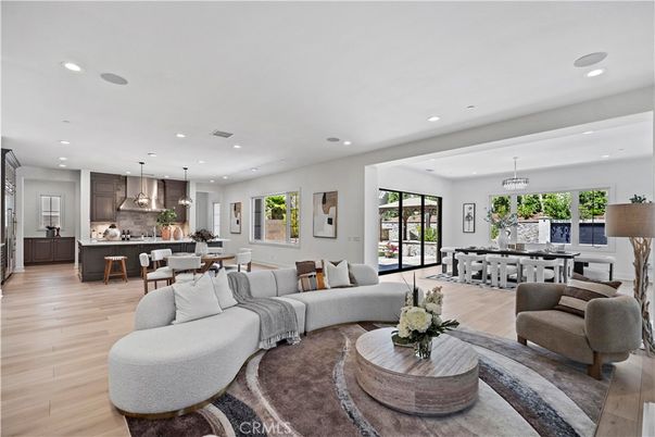 Dining room, Interior, Kitchen, Living room, Pendant Lights, Recessed Lighting, Wood Texture Flooring