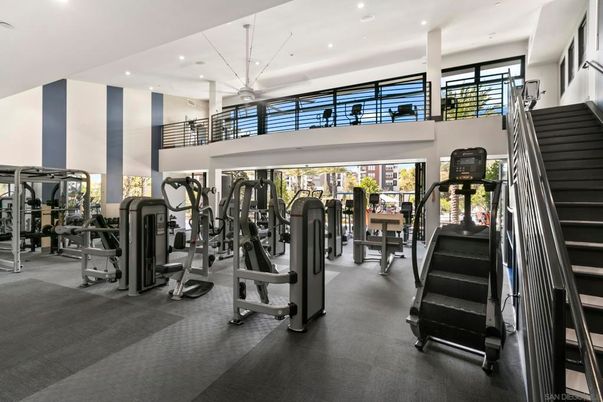 Fitness Equipment, Gym, Interior, Pendant Lights, Recessed Lighting