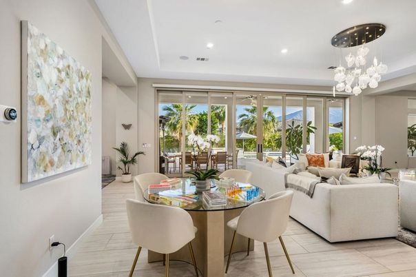 Dining room, Interior, Living room, Pendant Lights, Recessed Lighting
