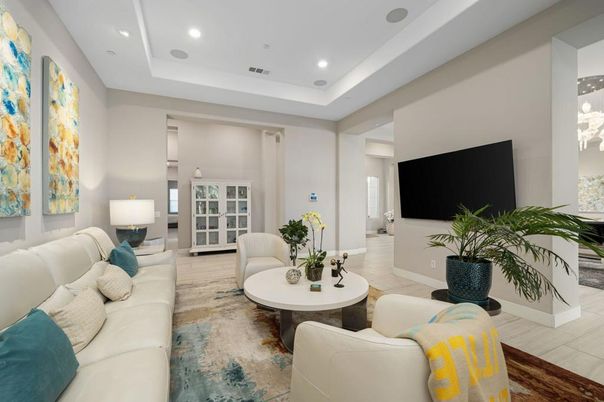 Interior, Living room, Recessed Lighting