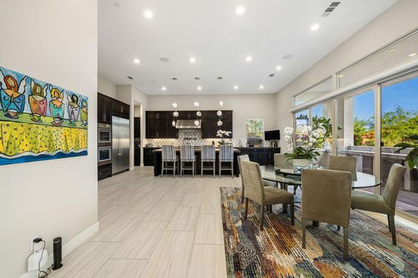 Dining room, Interior, Kitchen, Pendant Lights, Recessed Lighting, Stainless Steel Appliances