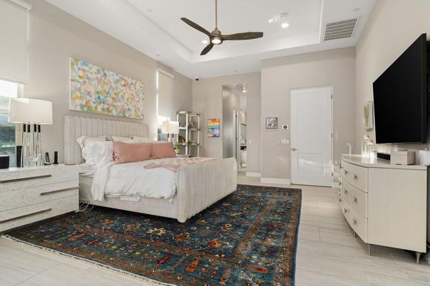 Bedroom, Interior, Recessed Lighting