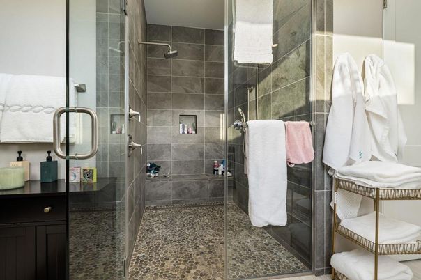 Bathroom, Glass Shower, Interior