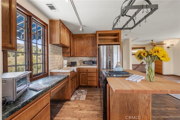 Interior, Kitchen, Wood Texture Flooring