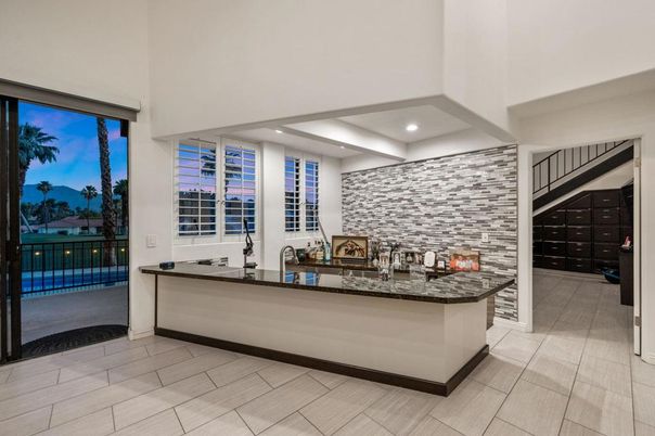 Interior, Recessed Lighting, Stone Walls