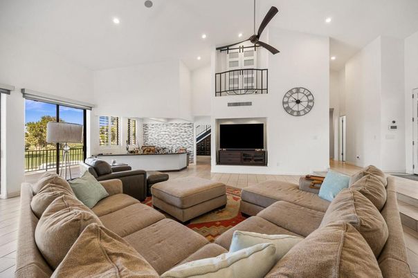 Interior, Living room, Recessed Lighting