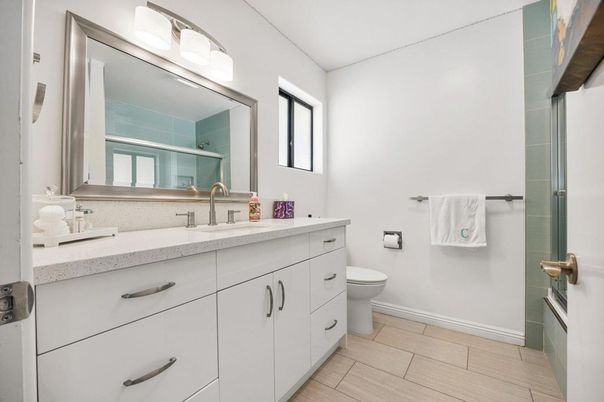 Bathroom, Dual Sink Vanities, Glass Shower, Interior