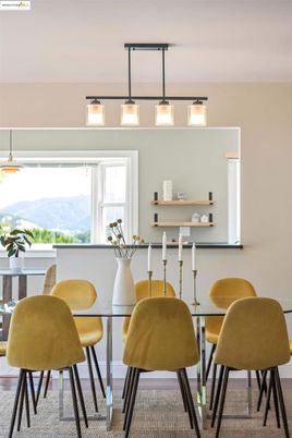 Dining room, Interior, Pendant Lights