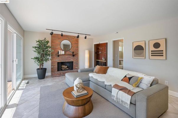 Fireplace, Interior, Living room, Stone Walls