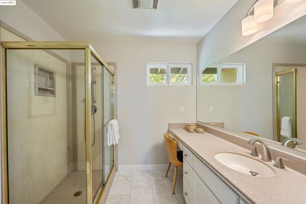 Bathroom, Glass Shower, Interior, Marble