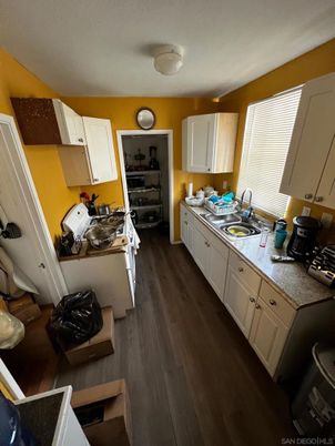 Interior, Kitchen, Wood Texture Flooring