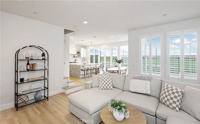 Dining room, Interior, Kitchen, Living room, Pendant Lights, Recessed Lighting, Wood Texture Flooring