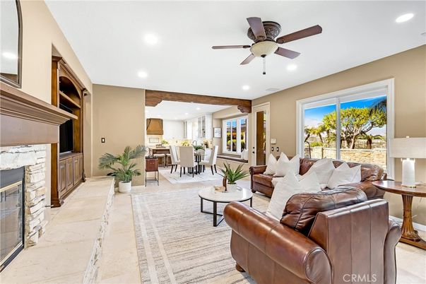 Dining room, Fireplace, Interior, Kitchen, Living room, Recessed Lighting