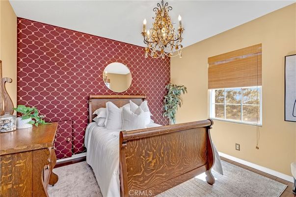 Bedroom, Chandelier, Interior
