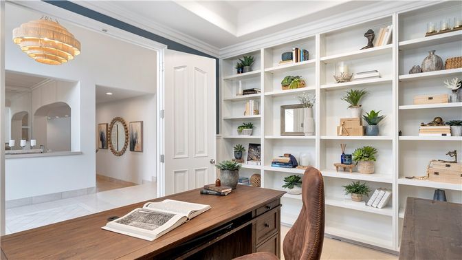 Home Office, Interior, Pendant Lights, Recessed Lighting
