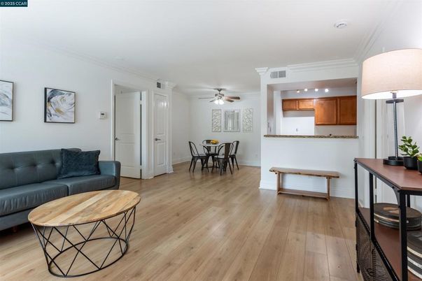 Dining room, Interior, Kitchen, Recessed Lighting, Wood Texture Flooring
