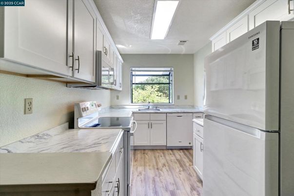Interior, Kitchen, Wood Texture Flooring