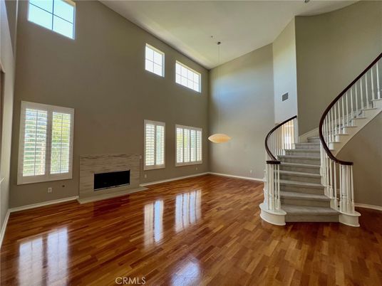 Fireplace, Interior, Pendant Lights, Wood Texture Flooring